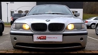 BMW 3 Series - E46, MY2005 - daytime-running-lights activation - vključitev dnevnih luči