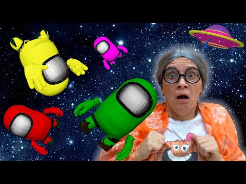 Super Granny VS Among US in real life adventures