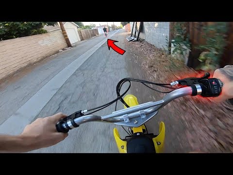  RIDING A DIRT BIKE IN THE STREETS! - ALLY RANDOMLY SHOWED UP AT THE HOUSE AND I HAD NO IDEA!

WE ORIGINALLY PLANNED A WEEK LATER BUT HE CAME EARLY!