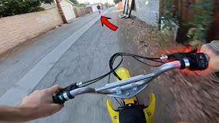 RIDING A DIRT BIKE IN THE STREETS! RIDING A DIRT BIKE IN THE STREETS!
