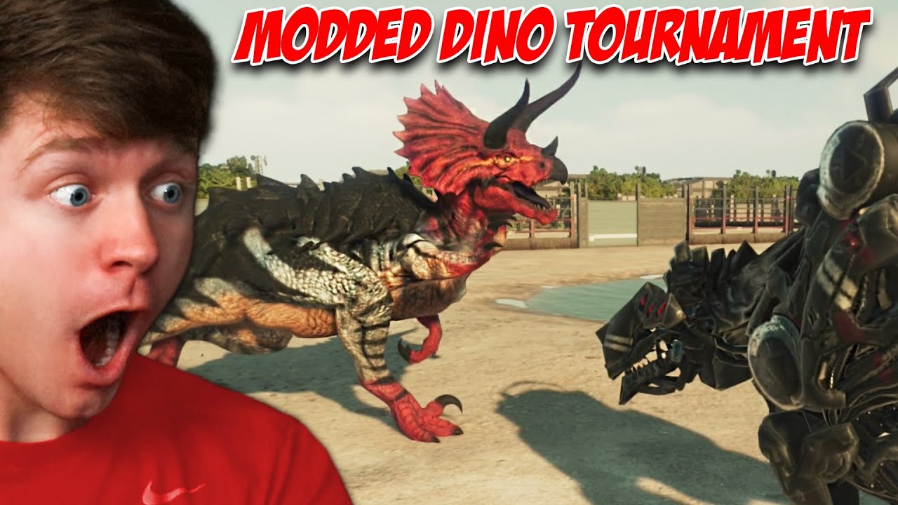 MODDED DINOSAUR TOURNAMENT! - Jurassic World Evolution 2