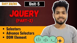 Web technology Polytechnic 3rd semester | jQuery (Part-2)