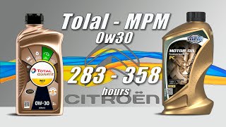 Total Quartz INEO First 0w30 против MPM Premium Synthetic PC 0w30 (из Украины).