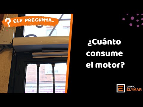 ¿Cúal es el consumo motor puerta garaje o portal?