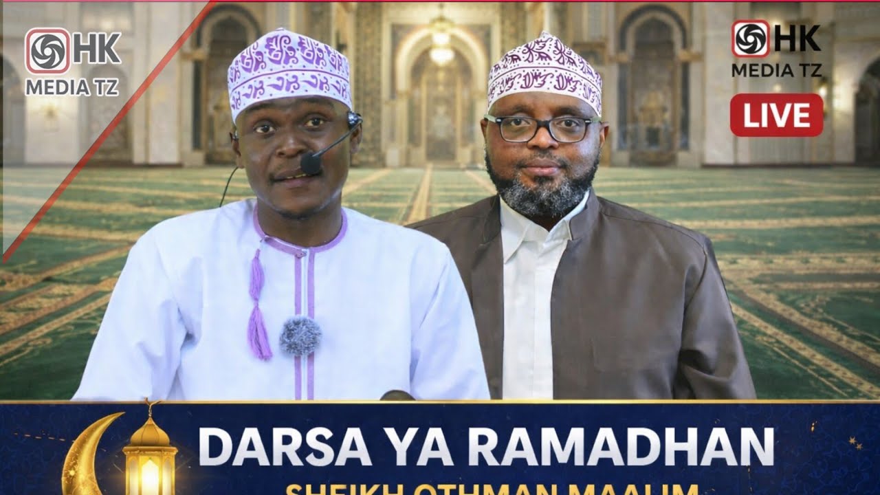 🔴LIVE DARSA YA RAMADHAN YA.6  KUTOKA MASJID NOOR. MUHAMMAD