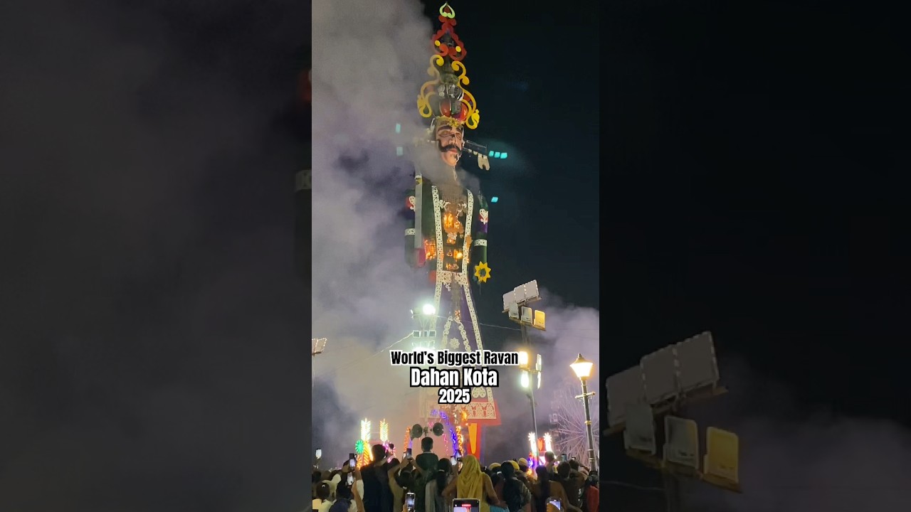 World’s biggest Ravan Dahan | Kota Dussehra Mela 2025 | Shivvuuu Vlogs |