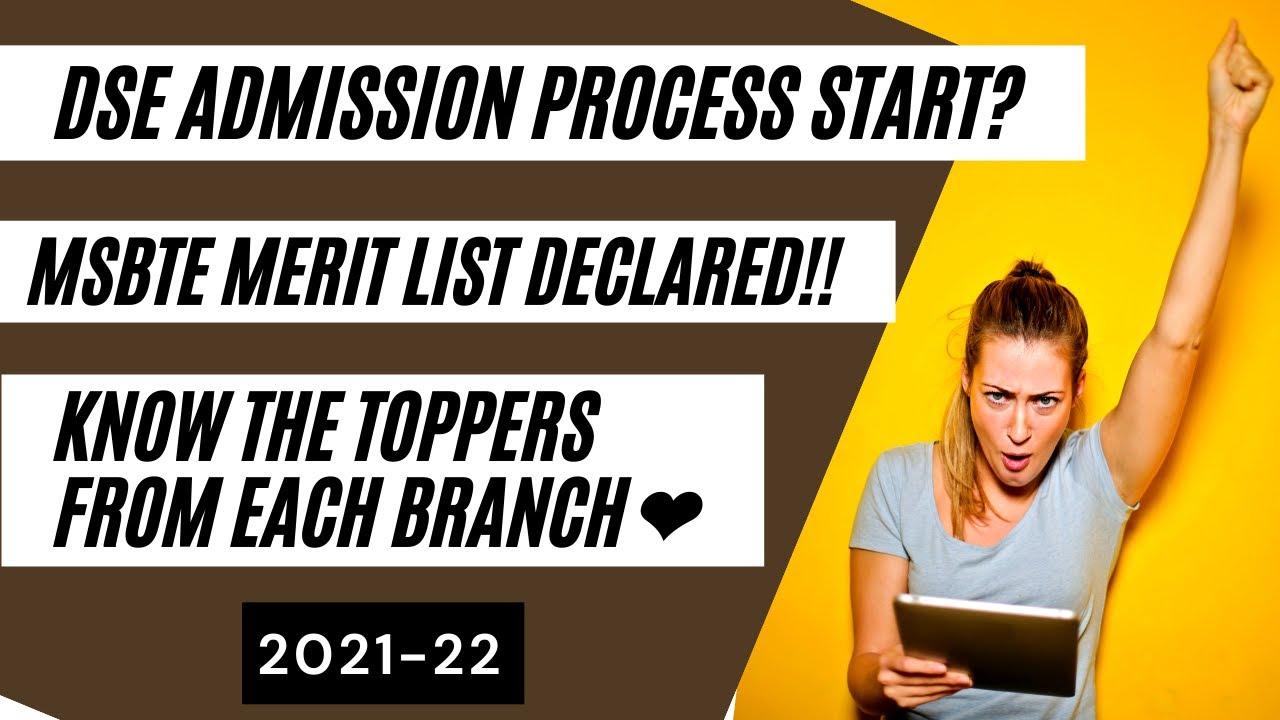 Direct second year Admission Start | Diploma merit list | DSY ADMISSION 2021