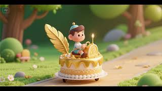 Golden Feather Cake Ride 🪶🎂✨ Magical Kids Song & Nursery Rhyme Adventure With Jj