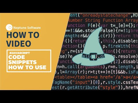 How To | Use code snippets, JavaScript for your apps - YouTube