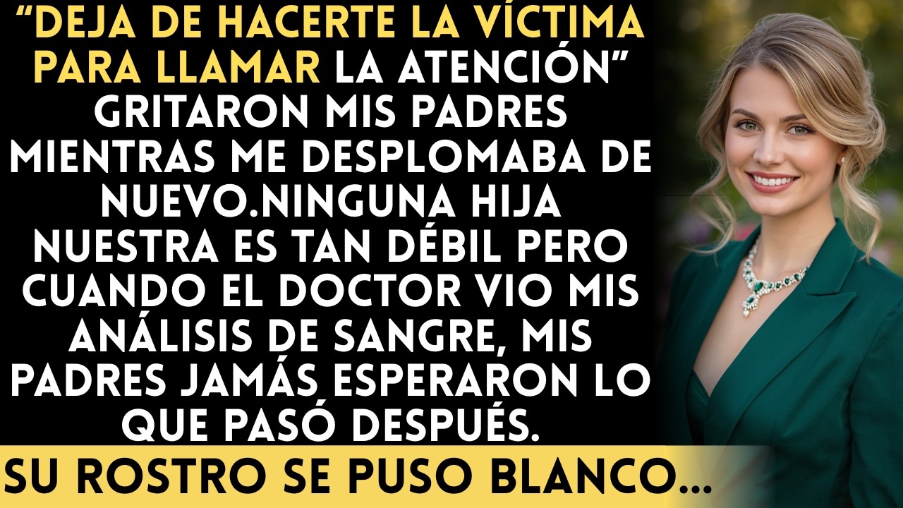 Mis padres negaron mi enfermedad—me llamaron mentirosa. Hasta que mis análisis de sangre revelaron…