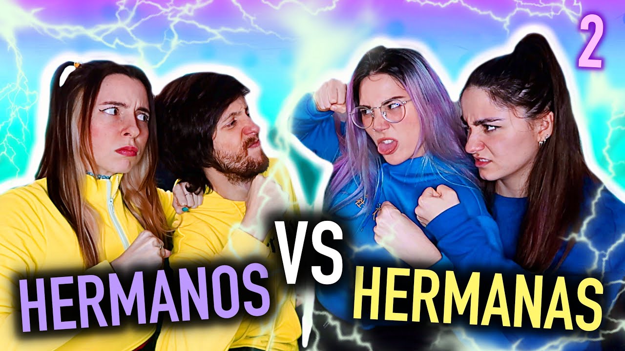HERMANOS vs HERMANAS Parte 2!! ⚡️¿QUÉ EQUIPO GANA? | Carla Laubalo