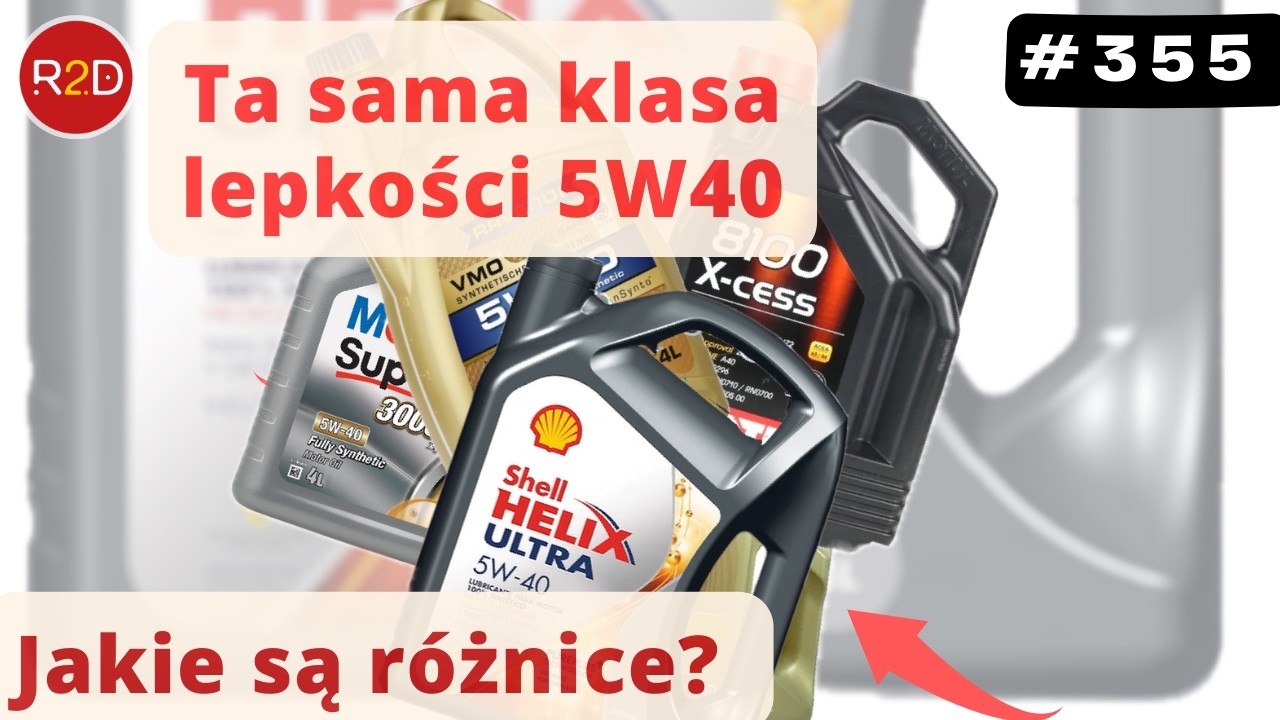 Jaki olej silnikowy wybrać? Zróżnicowanie na przykładzie 5 olejów w tej samej klasie 5W40 #355