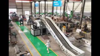 Scrap Aluminum Shredding and Sorting Plant #aluminiumrecycling #metalshreddermachine #shredding