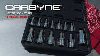 CARBYNE 13 Pc. Metric Hex Bit Socket Set (3101559)