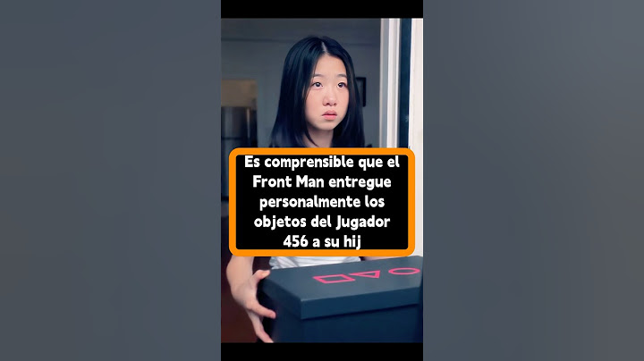Es comprensible que el Front Man entregue personalmente los objetos del Jugador 456 a su hija