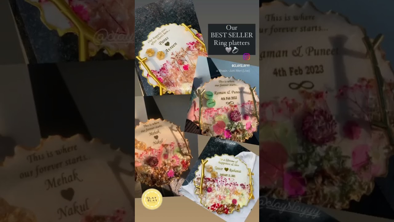 Ring trays perfect for those wedding seasons ✅💗