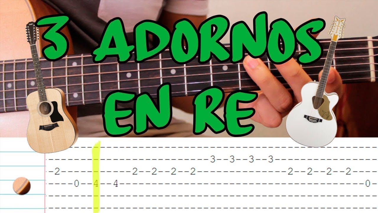 Asser infierno Presentar 3 Adornos sencillos en Re para Requinto Campirano Sierreño - Guitarra  Tutorial - YouTube