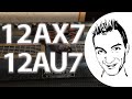 12ax7 vs 12au7 in v1 and v2 distortiongain comparison