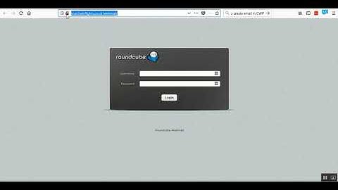 How to access the Webmail interface in CWP