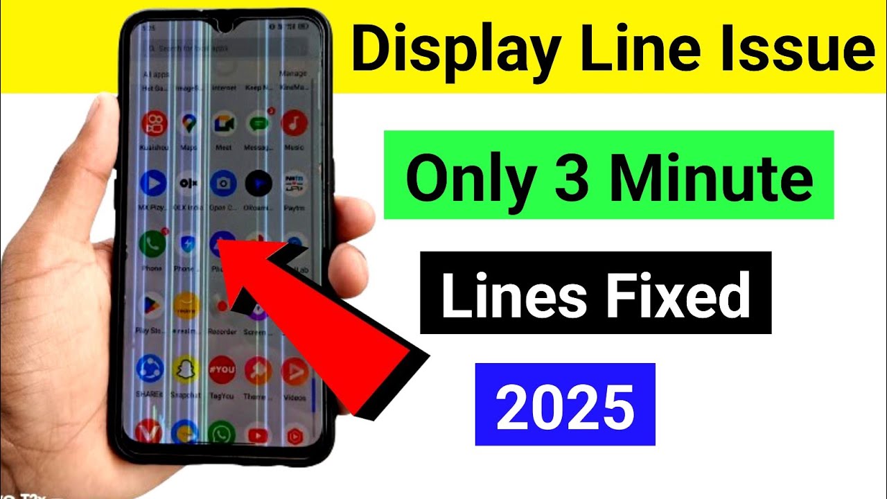 How To Remove Problem Screen 🛑how to remove lines on mobile screen | how to remove lines from phone ...