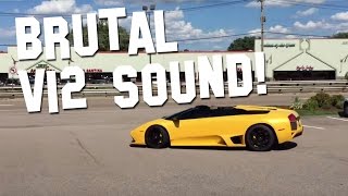 Murcielago LP640 Roadster Takeoff - Amazing V12 Sound!!
