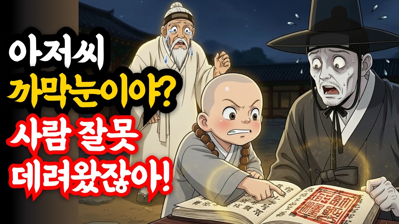 아저씨, 까막눈이야? 사람 잘못 데려왔잖아!!..5살 동자승 호통에 저승사자가 관 뚜껑 열어 젖혔다_옛날이야기|야담|동자승|설화 #은빛설화 #오디오북 #야담 #동자승 #반야스님