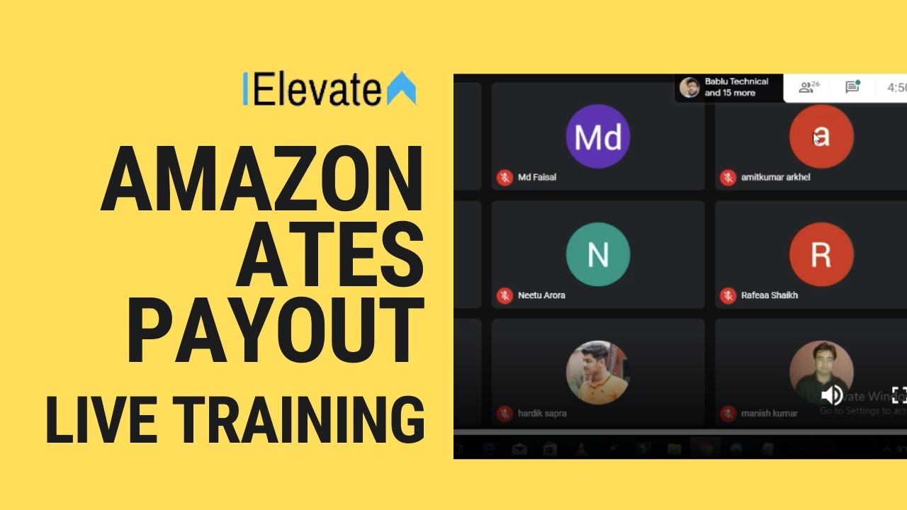 Amazon ATES payout explained - Live training recording
