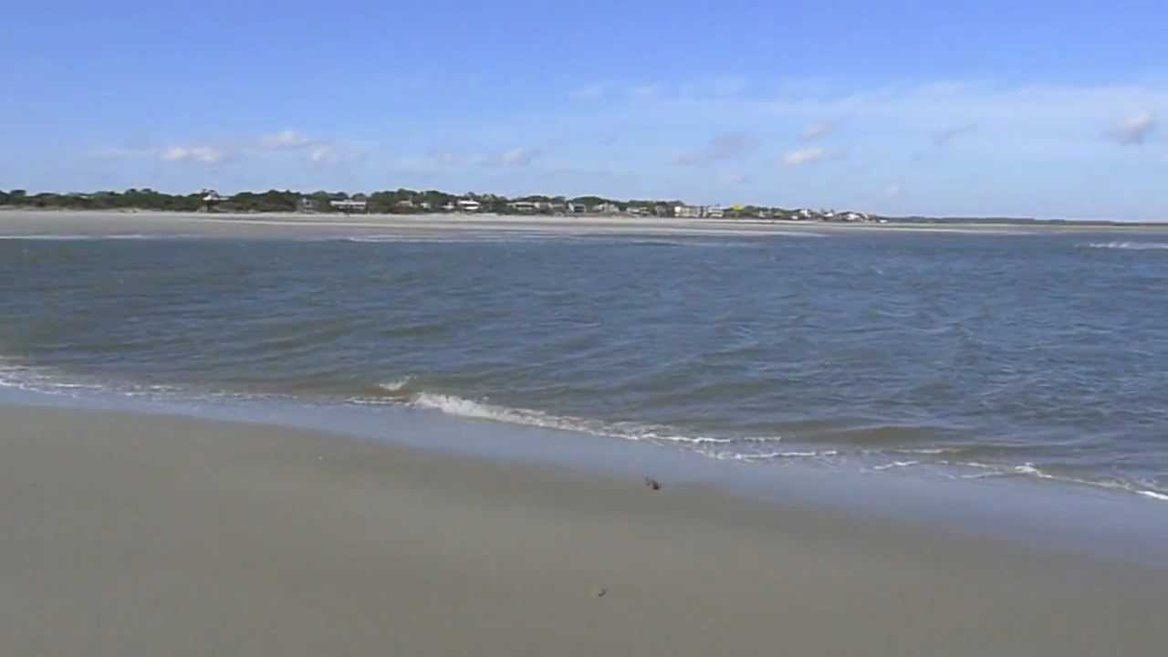 St Simons Island Low Tide Sand Blowing Into Ocean 12 26 12 Athensrockshow Com Youtube
