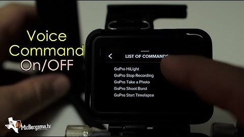 Hero5 / Hero6 : Voice Command - How to turn on / off - GoPro Tip #550 | MicBergsma