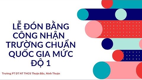 Lễ Đón Bằng Công Nhận - Trường Chuẩn Quốc Gia Mức Độ 1 -  Xin Tặng Trường Video này ạ!🥰🌷🥰