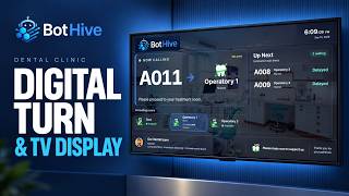 Digital Turn Tv Display In Dental Clinic Erp Module Bothive Crm