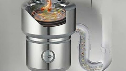 How to install a Garburator. Easy installation. Food waste disposal unit. Time lapse.