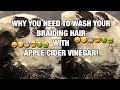 HOW TO RINSE/SOAK YOUR BRAIDING HAIR W/APPLE CIDER VINEGAR,GET RID OF ITCHY SCALP & HAIR SENSITIVITY