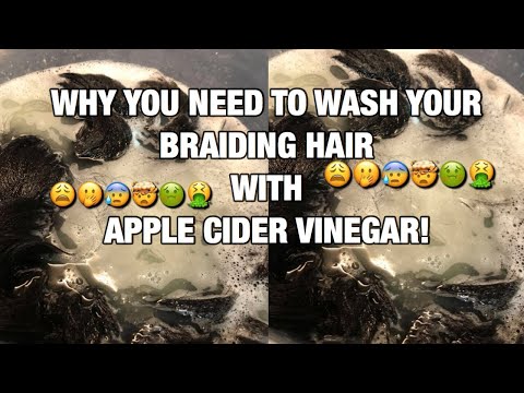 HOW TO RINSE/SOAK YOUR BRAIDING HAIR W/APPLE CIDER VINEGAR,GET RID OF ITCHY SCALP & HAIR SENSITIVITY