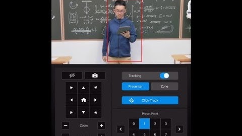 AVer PTZ Control Panel app on iPad