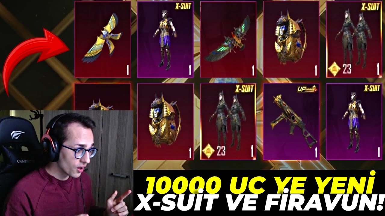 10000 UC YE YENİ ANUKHRA X-SUİT İ VE FİRAVUNU ÇIKARDIM ! PUBG MOBILE