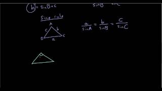 Trigonometry lesson 4 - Sine rule