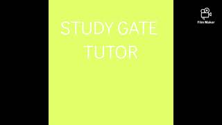 STUDY GATE TUTOR  vedio