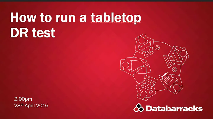 How to run a tabletop DR test
