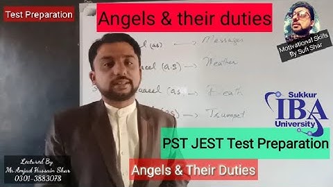 Angels & their duties | PST JEST Test preparation