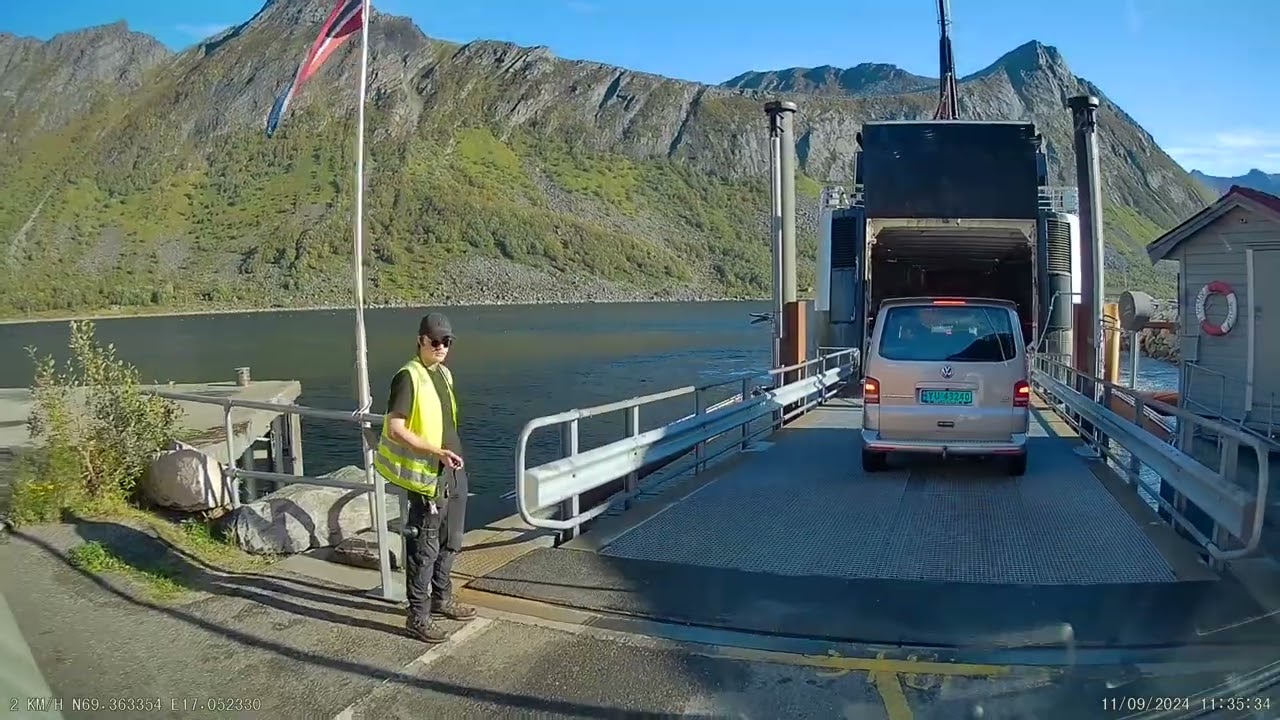 Three ferries in North Norway 2024