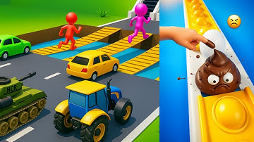 Pop Run 3D VS Shape Shifting Run - All Levels SpeedRun Gameplay Android iOS Ep1