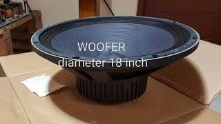 Vintage FOSTEX WOOFER FW507 / dia.18 Rare Vintage
