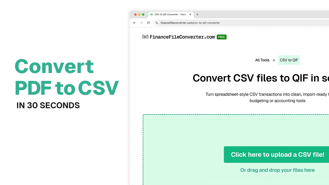How to Convert PDF Bank Statements to CSV