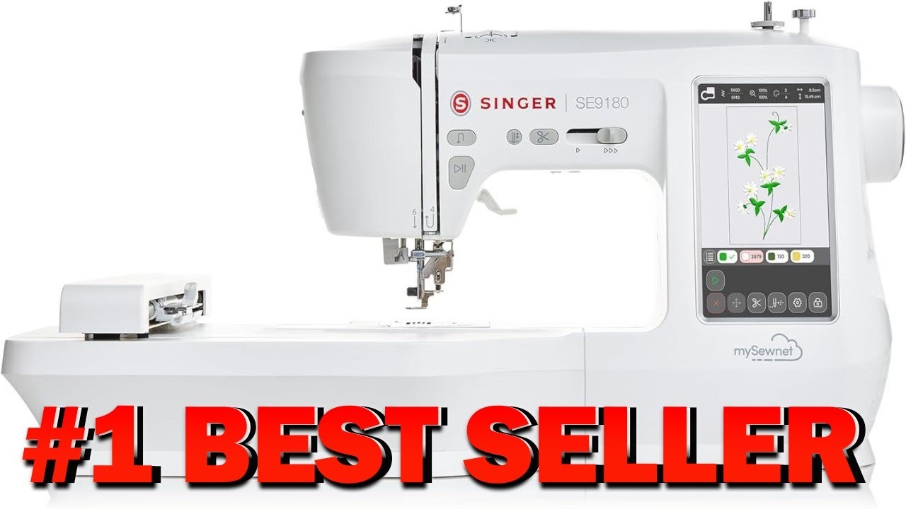 Швейная и вышивальная машина SINGER SE9180, 250 встроенных строчек, 150 вышивальных стежков - B0B...