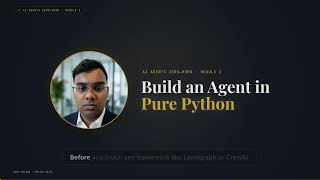 Build an AI agent in pure Python