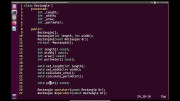 Modern C++ OOP: Rectangle Base Class