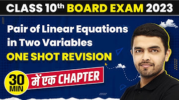 Linear Equations in Two Variables Class 10 One Shot | Linear Equations in Two Variables Class 10