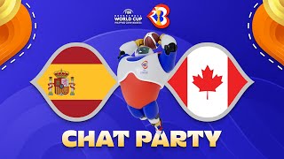 Spain v Canada – World Cup Chat Party | ⚡🏀 #FIBAWC
