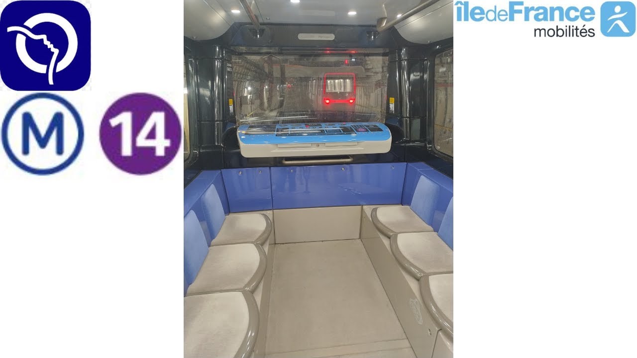 [RATP] Métro Ligne 14 en MP14 / Subway line 14 by MP14 / MP14系で地下鉄14号線 ...